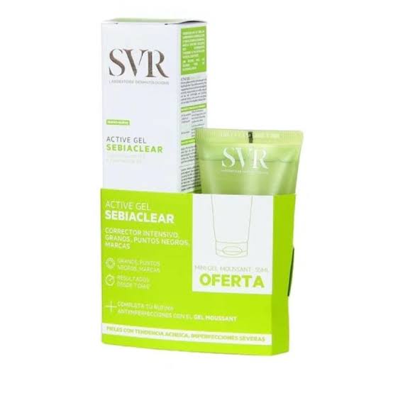 SVR SEBIACLEAR ACTIVE GEL 40ML + MINI GEL MOUSSANT 55ML